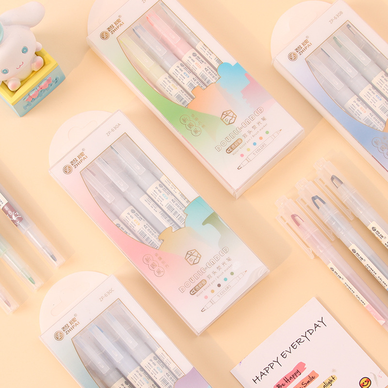 5 teile/satz Doppel Spitze Tex – Pastel Highlighter Set Double Ended Bewertung und Preis