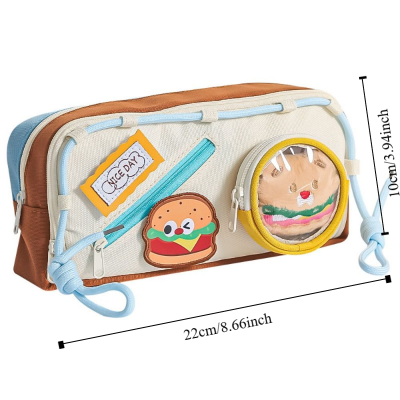 Große Kapazität Hamburger Fede – Aesthetic Large Pencil Case Pouch Bewertung und Preis
