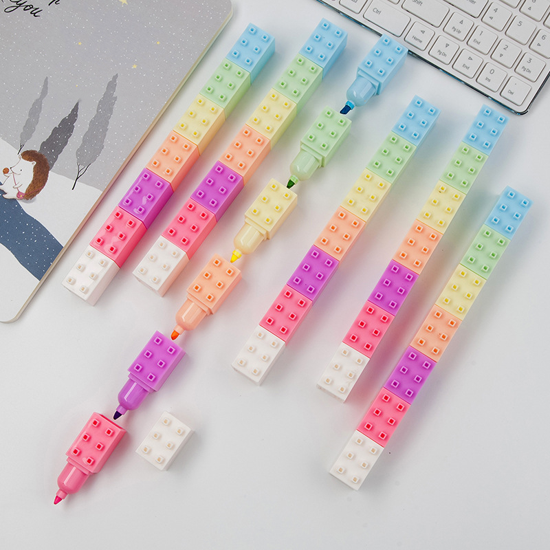 6 stücke Pastell Farbe Körper  – Pastel Highlighter Set Double Ended Bewertung und Preis