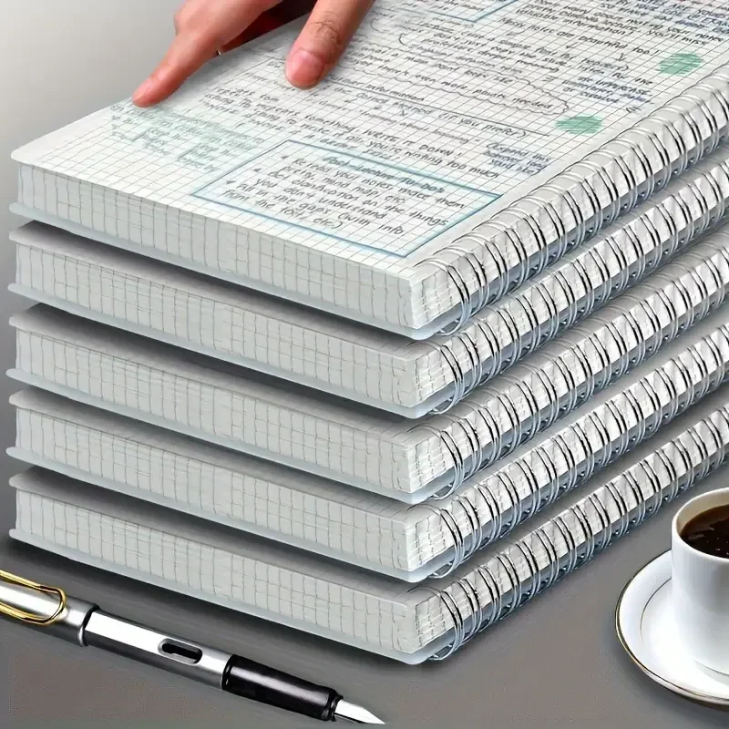 A5 Raster-Notizblock Spiralgeb – Spiral Bound Grid Notebook A5 Bewertung und Preis