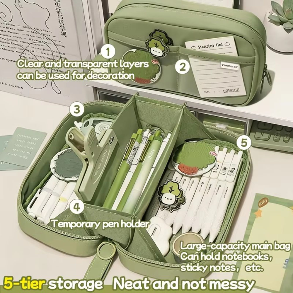 Ins Großes Vulkankugel-Federmä – Aesthetic Large Pencil Case Pouch Bewertung und Preis