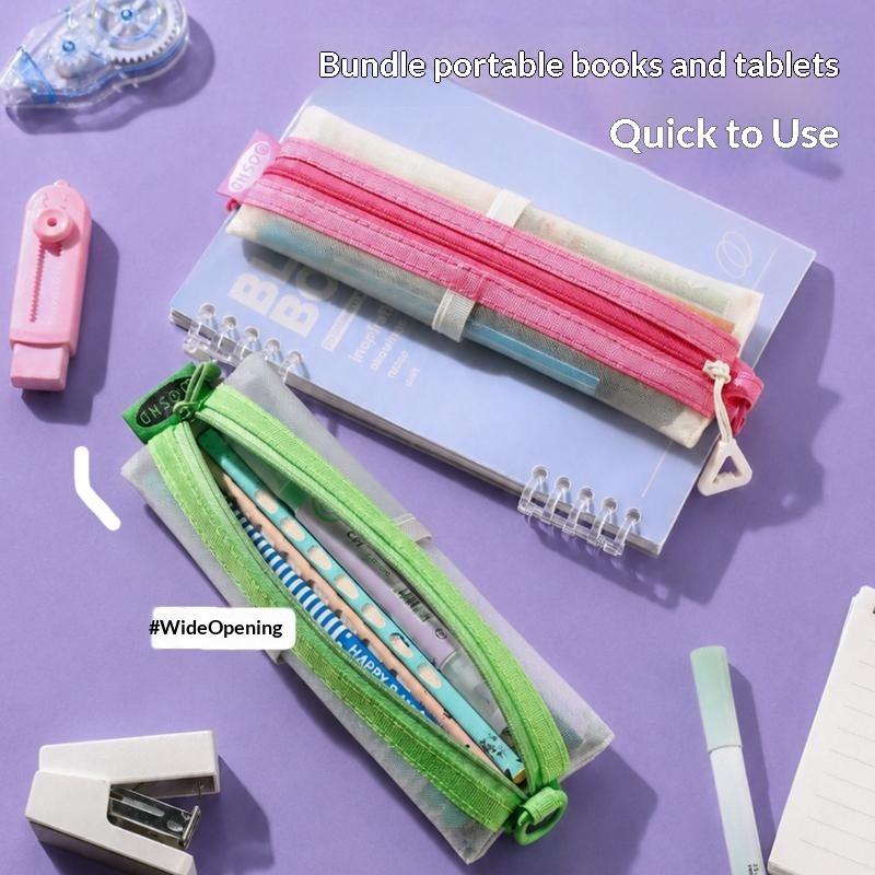 Transparente Netz-Federtasche  – Clear Mesh Pencil Pouch For Exam Bewertung und Preis
